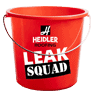 red bucket with leak squad stickers